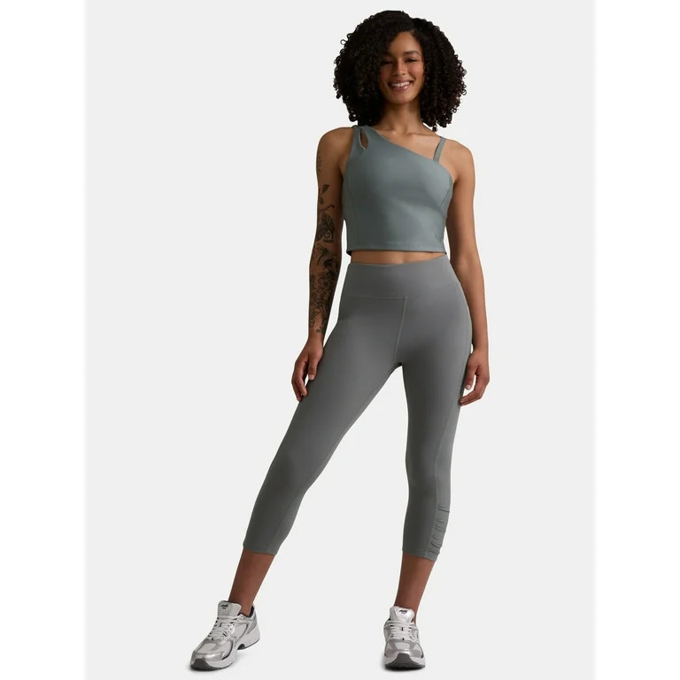 Avia Women's Shine Asymmetrical Bra Tank, Sizes XS-XXXL | Walmart (US)