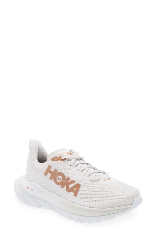 HOKA Mach 5 Running Shoe in White /Copper at Nordstrom, Size 7 | Nordstrom