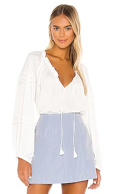 Free People All Tucks Bodysuit in Ivory from Revolve.com | Revolve Clothing (Global)