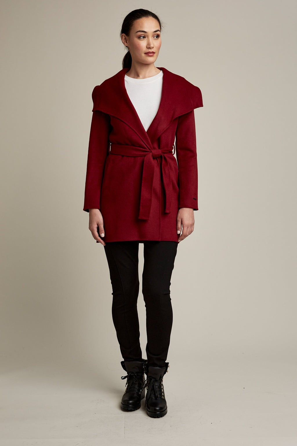 Tahari Ella Double Face Wool Coat | Elie Tahari