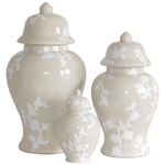 Chinoiserie Dreams Ginger Jars in Beige | Lo Home by Lauren Haskell Designs