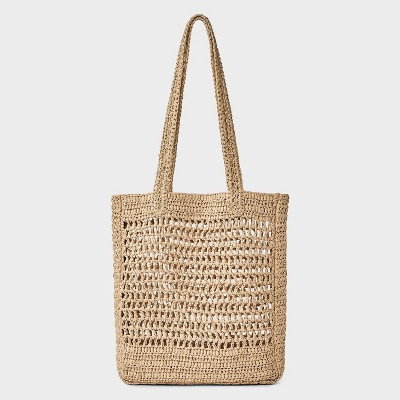 Raffia Tote Handbag - A New Day™ Natural | Target