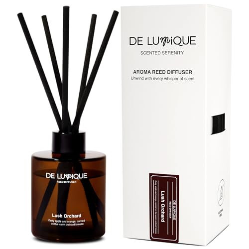 De Lumique Lush Orchard Reed Diffuser, Aromatherapy Diffuser with Essential Oils – Long-Lasting, Fruity Floral Scent for Relaxation – Reed Diffusers for Home Decor – 150ml | Amazon (US)