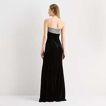Sam And Jess Velvet Womens Evening Gown, Color: Rich Black - JCPenney | JCPenney