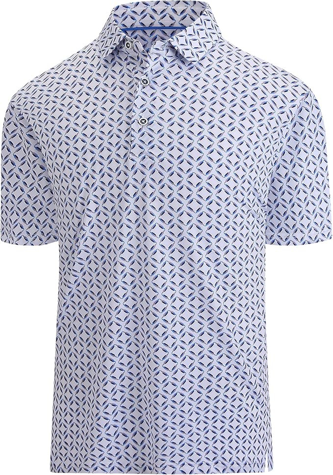 Damipow Premium Golf Shirts for Men Dry Fit Performance Polo Short Sleeve Collared Shirt | Amazon (US)