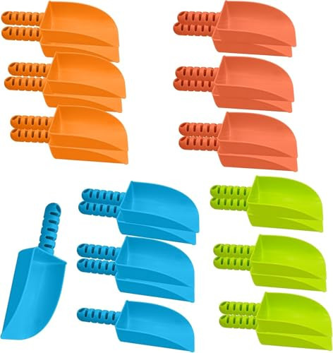 4E's Novelty Sand Shovel for Kids Bulk, 12 Pack Heavy Duty Plastic Beach Shovels - for Planting, Toddler Digging & Garden Tool, Sandbox Toys, End of Year Student Gifts from Teacher | Amazon (US)