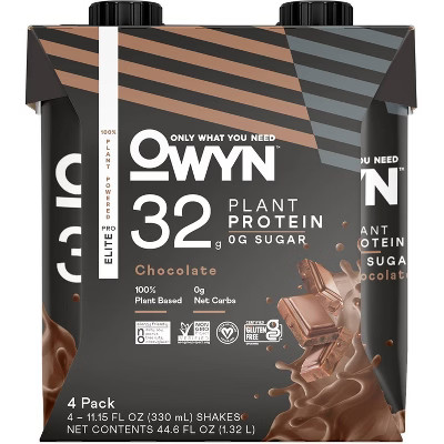 OWYN Elite Sports Drink Tetra Pack - Chocolate - 4ct | Target