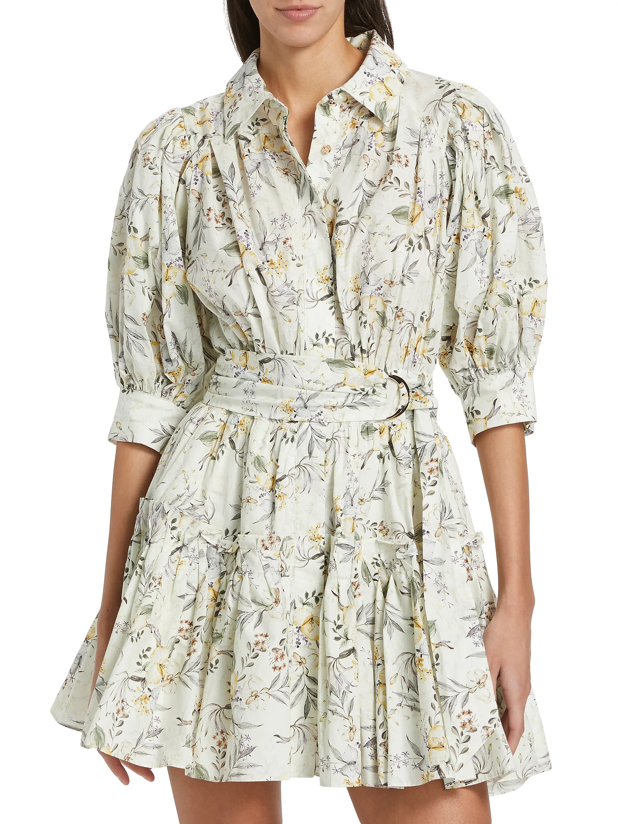 Mindy Floral Cotton Minidress | Saks Fifth Avenue