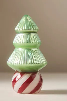 Le Cirque Woody Fresh Balsam & Cedarwood Glass Tree Candle | Anthropologie (US)
