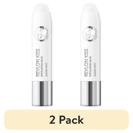 (2 pack) Revlon Kiss Hydrating and Exfoliating Lip Balm, Sugar Mint | Walmart (US)