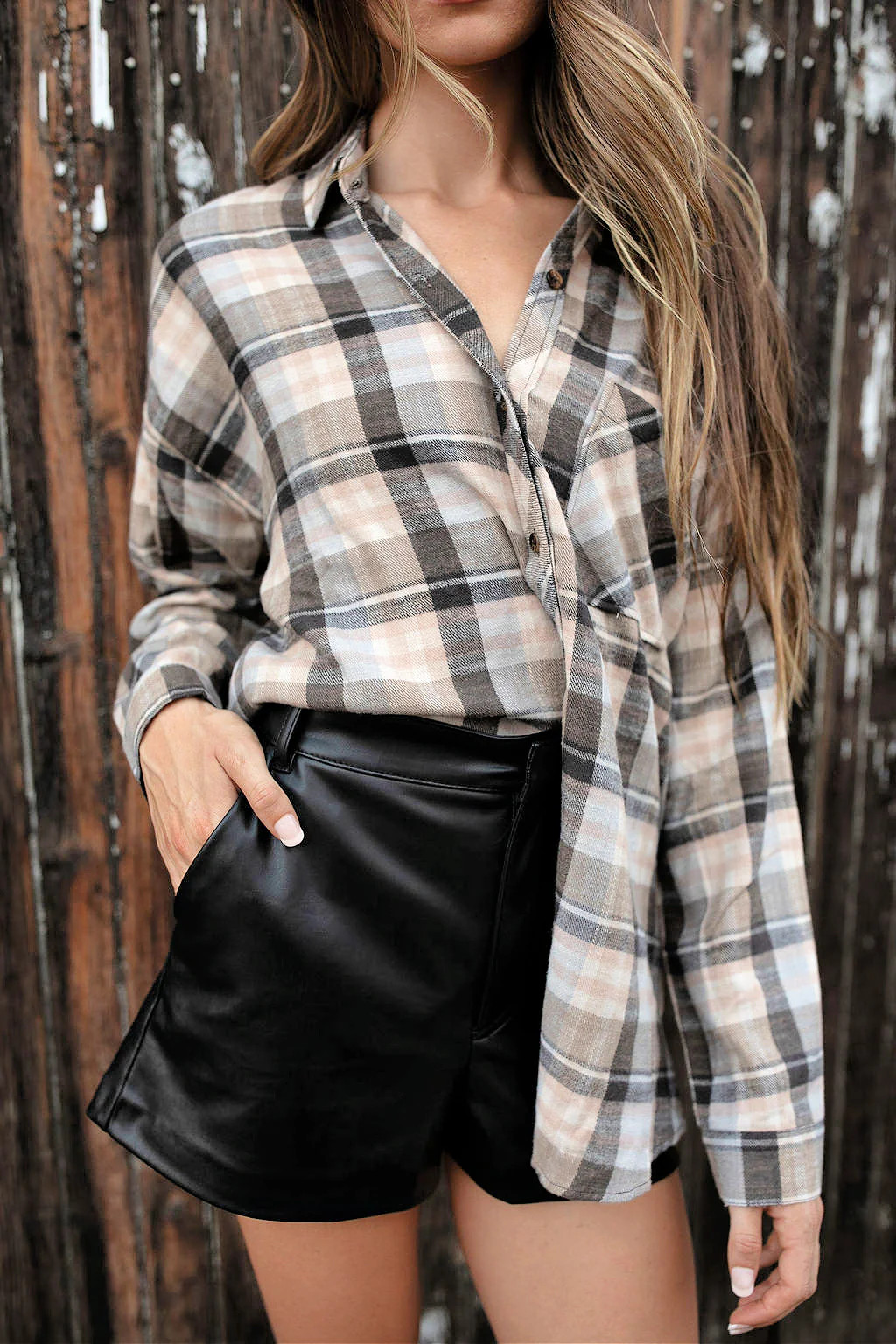 BEST SELLER!! "Better than Faux" Leather Pocketed Shorts | Glitzy Bella