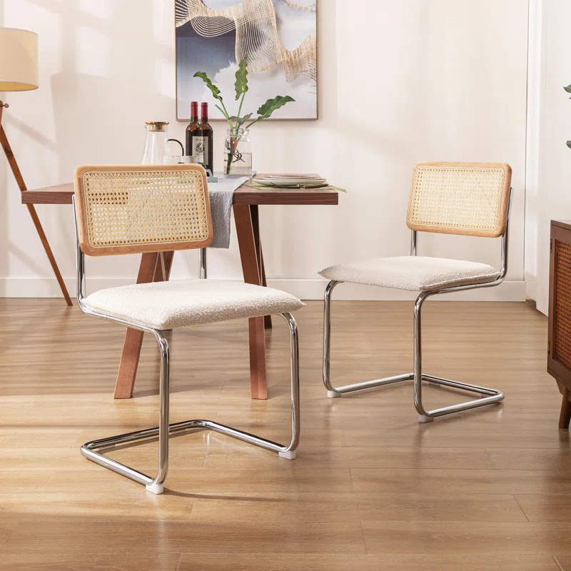 Crowther Boucle Upholstered Side Chair (Set of 2) | Wayfair Professional