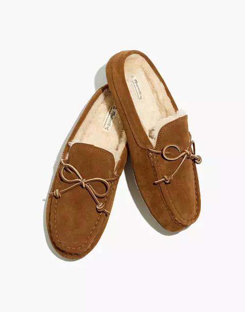 Men's Suede Scuff Moccasin Slippers | Madewell