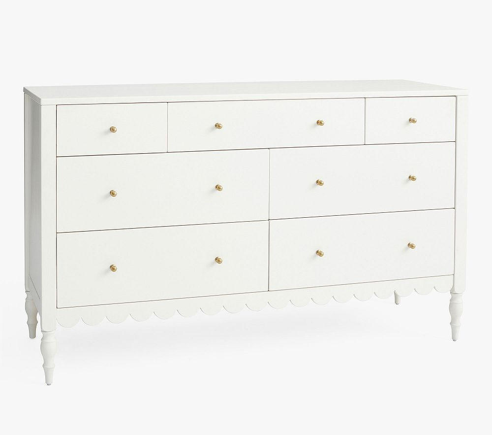 Penny Extra-Wide Dresser, French White | Pottery Barn Kids
