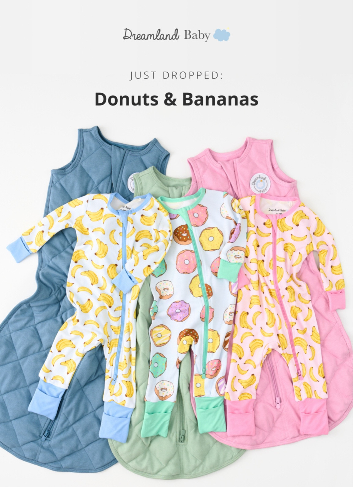 DREAMLAND COLLECTIONS 
DONUTS 🍩 & BANANAS 🍌 

#LTKFamily #LTKKids #LTKBaby