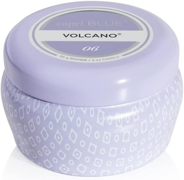 Capri Blue Volcano Scented Mini Tin Jar Candle - Printed Mini Tin Candles for Home Scented with T... | Amazon (US)