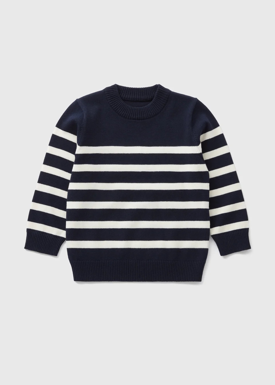 Boys Navy Stripe Knitted Jumper (1-7yrs) | Matalan (UK)