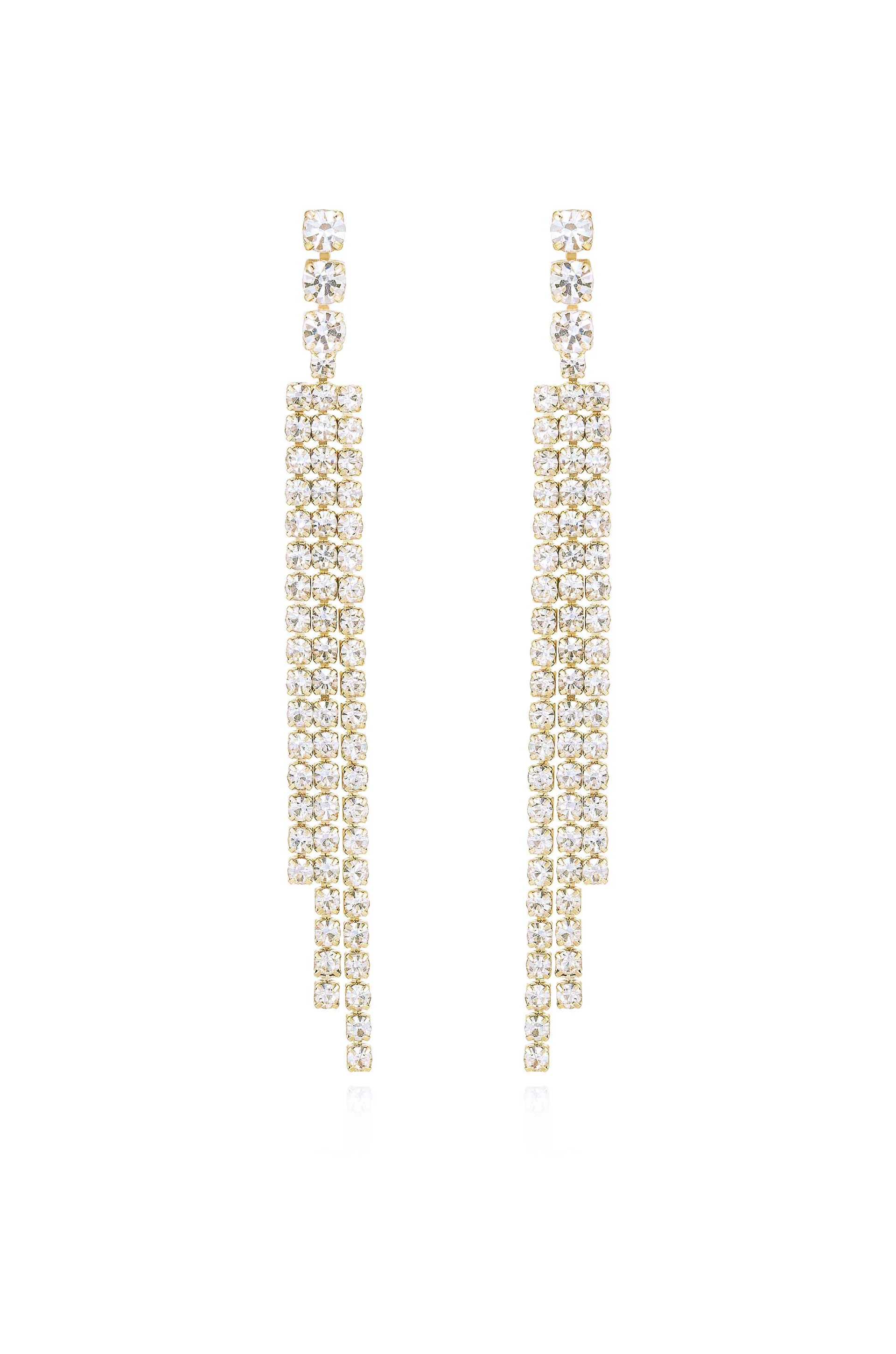 The Moment Crystal Dangle Earrings | Ettika