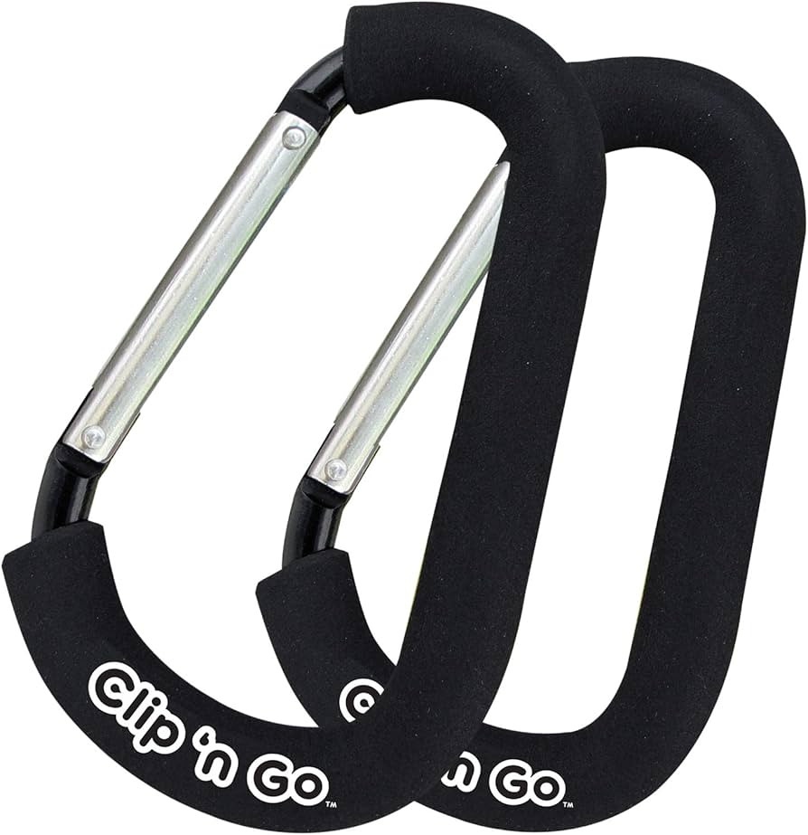 Stroller Hooks for Hanging Diaper Bags - Mommy Stroller Clip and Stroller Accessories Organizer H... | Amazon (US)