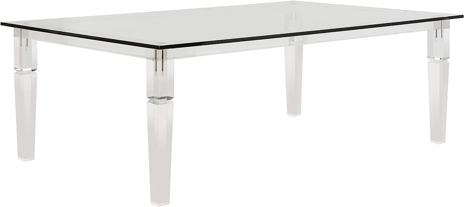 Safavieh Couture Home Amelie Glam Clear Acrylic Coffee Table | Amazon (US)