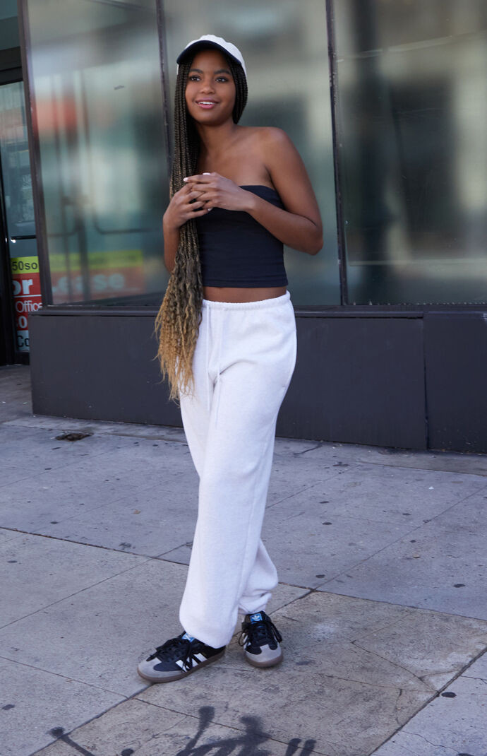 John Galt Women's Heather Grey Rosa Tie Sweatpants | PacSun