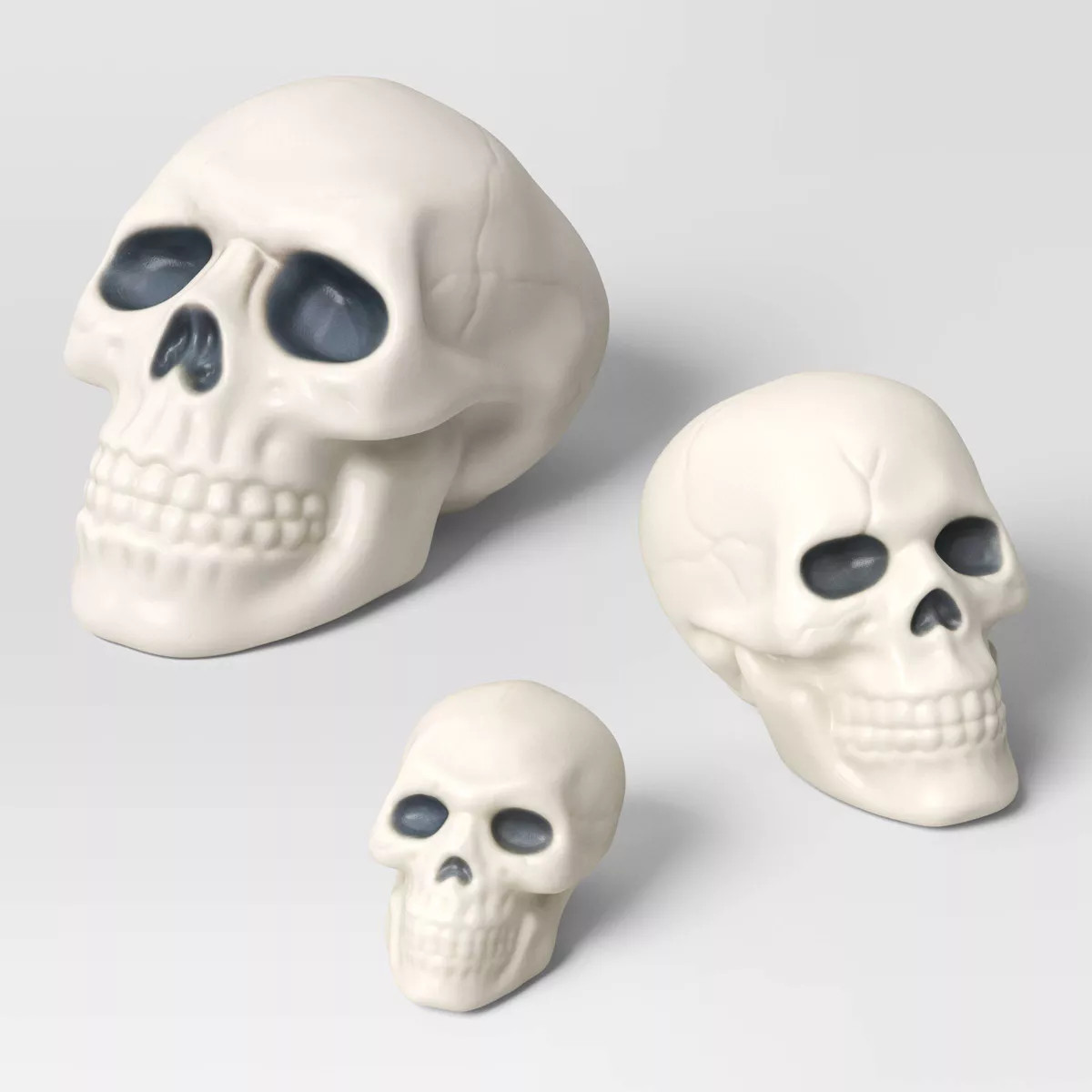 21pc Bag of Skulls White Halloween Decorative Prop - Hyde & EEK! Boutique™: Indoor/Outdoor Use,... | Target