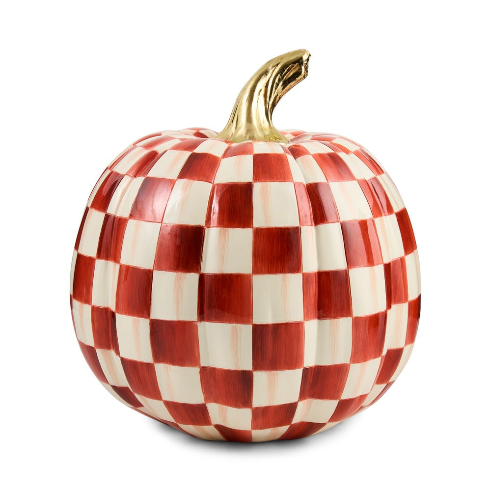 Paprika Check Medium Pumpkin | MacKenzie-Childs