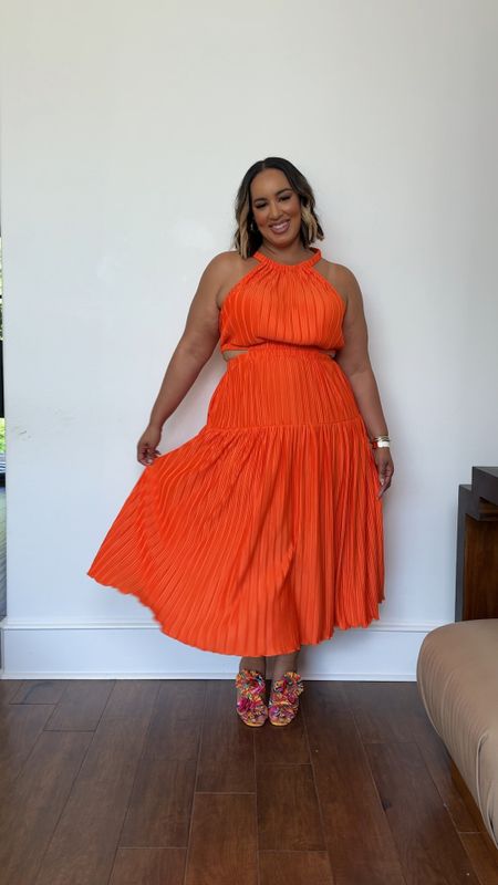 This gorgeous pleated dress from Walmart is stunning! Love the color. Also the shoes are to die for! #walmart #dillards

#LTKPlusSize #LTKFindsUnder50 #LTKMidsize
