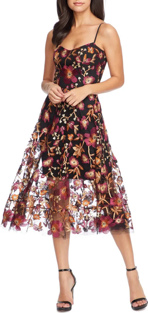 Dress the Population Uma Floral Embroidered Lace Dress | Nordstrom | Nordstrom
