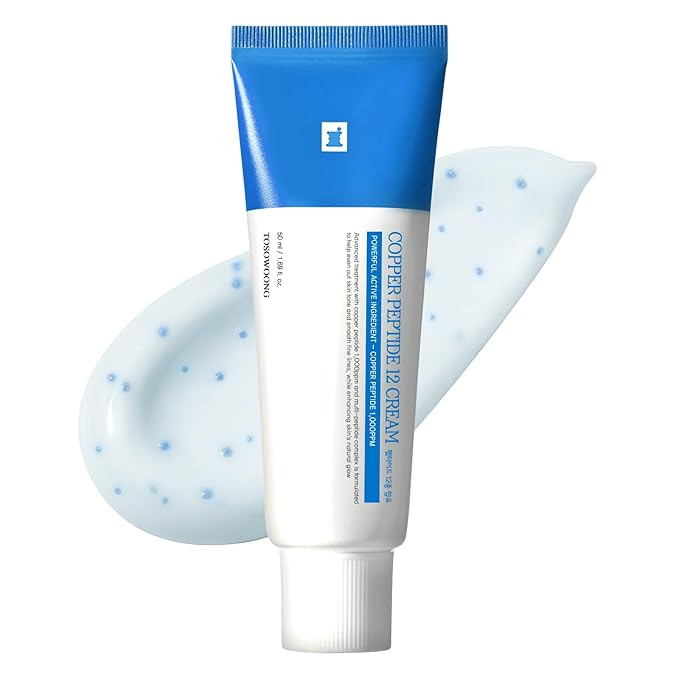 TOSOWOONG Copper Peptide 12 Cream, 99% Purity of Copper Tripeptide-1, GHK-Cu, 12 Multi-Peptide Po... | Amazon (US)