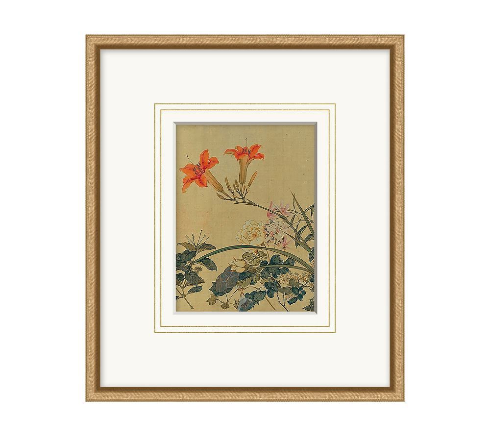 Edo Flowers Framed Prints | Pottery Barn (US)