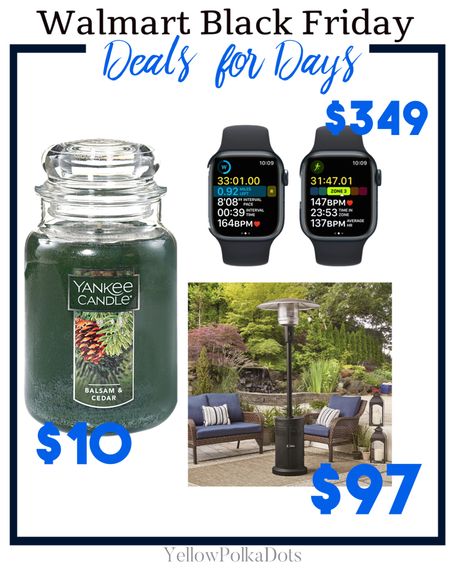 Today is a great time to shop at Walmart! From $10 Yankee Candles to under $100 patio sets! Get your holidays shopping done here! 

#LTKsalealert #LTKHoliday #LTKSeasonal