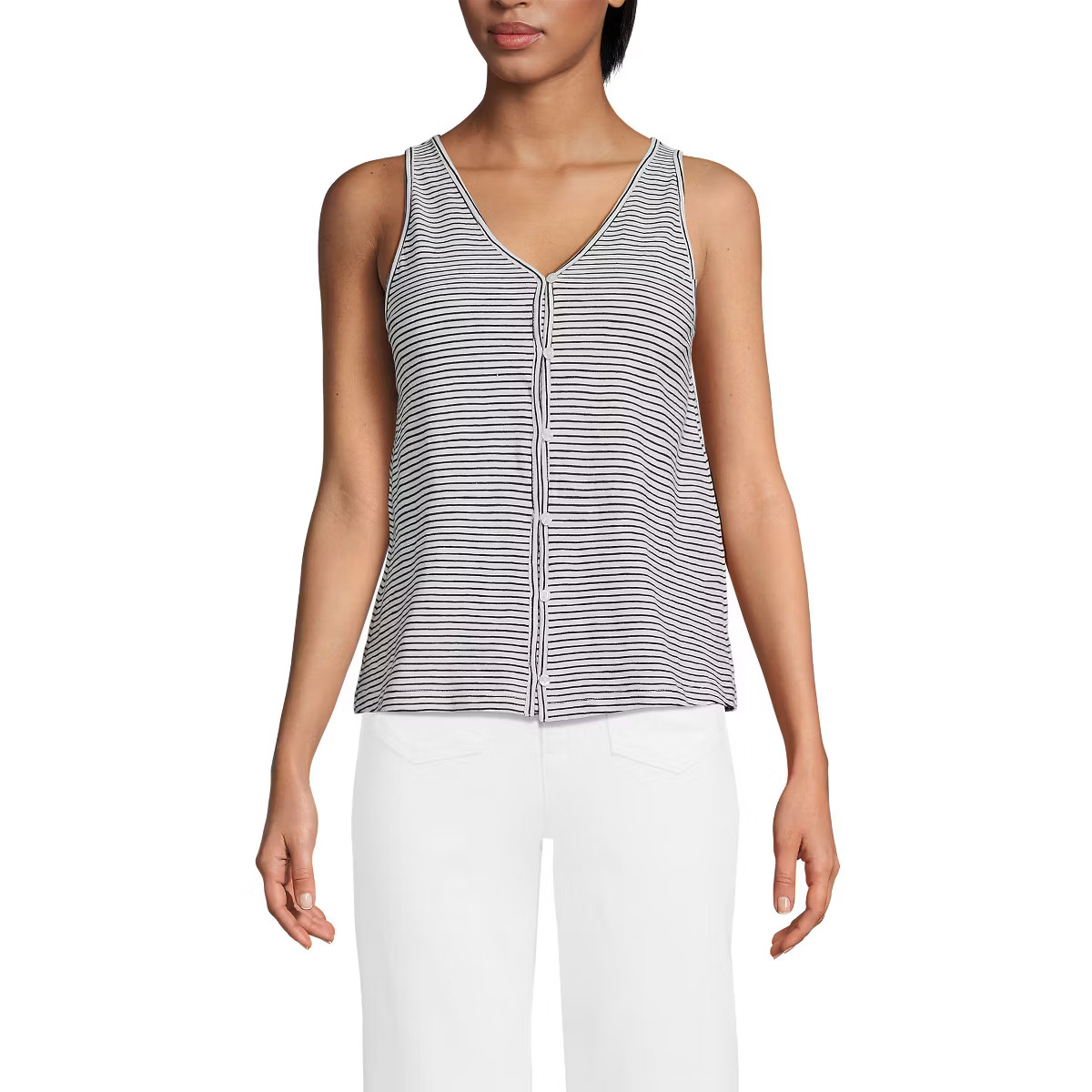 Lands' End Women's Slub Tank Top | Target