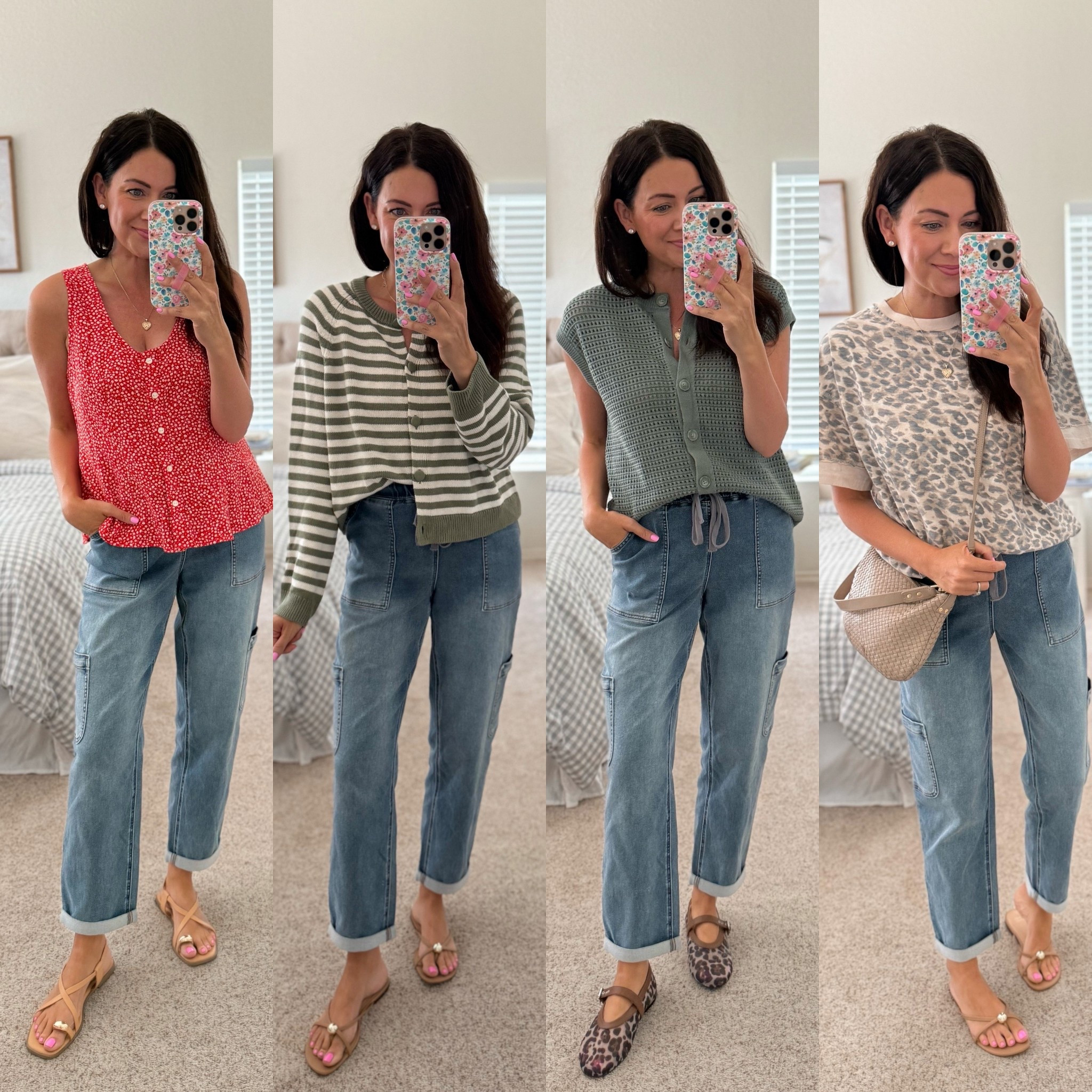 Kohls pull on jeans 20% off!! Only $31🙌🏼 so soft + comfy as sweats! Would be a great option for teacher in the classroom
•small in red blouse
•large striped sweater
•small green vest
•xs leopard tee

Kohls family sale, target viral sweater, old navy style, aerie oversized leopard tee 

#LTKSaleAlert #LTKFindsUnder50 #LTKStyleTip