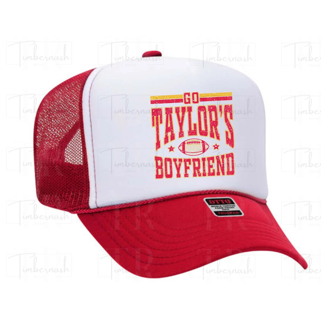 Go Taylors Boyfriend Foam Trucker Hat, Kansas City, Kelce Swift, Chiefs Trucker Hat, Funny Trucke... | Etsy (US)