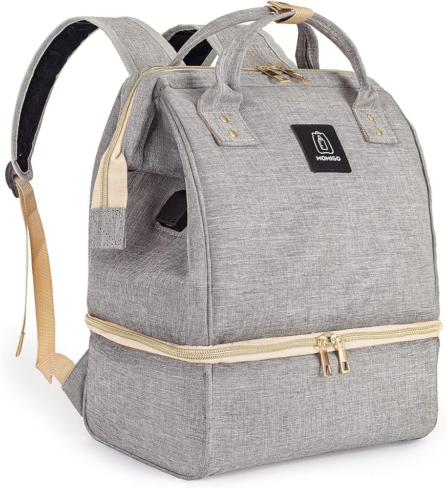 Breast Pump Backpack - Cooler and Moistureproof Bag Double Layer for Mother Outdoor Working Backp... | Amazon (US)