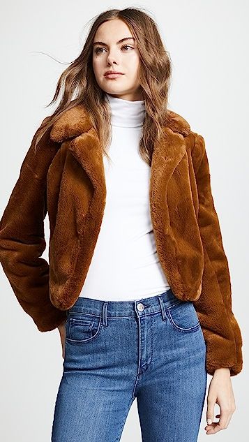 Cropped Faux Fur Jacket | Shopbop