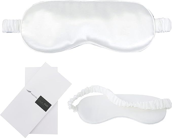 HERZLG LLFE Luxury Silk Sleep Mask, Eye Mask for Sleeping,Travel, Nap 100% Pure Mulberry, Super-S... | Amazon (US)