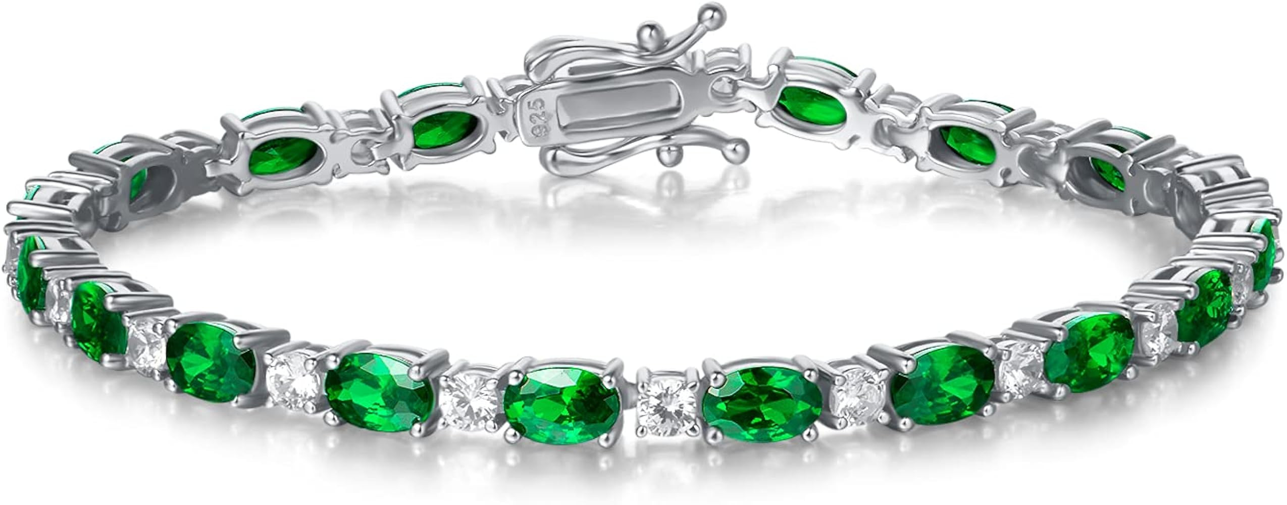 FANCIME Birthstone Bracelets Sterling Silver Tennis Bracelets Charm Fine Jewelry Birthday Jewelry... | Amazon (US)