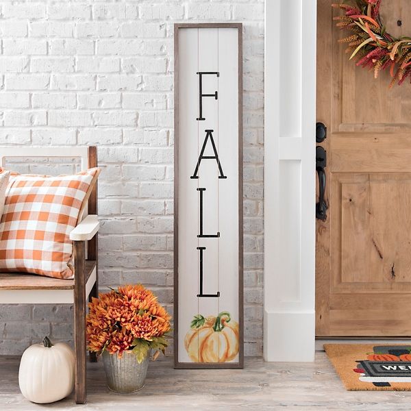 Fall Pumpkins Porch Board | Kirklands | Kirkland's Home