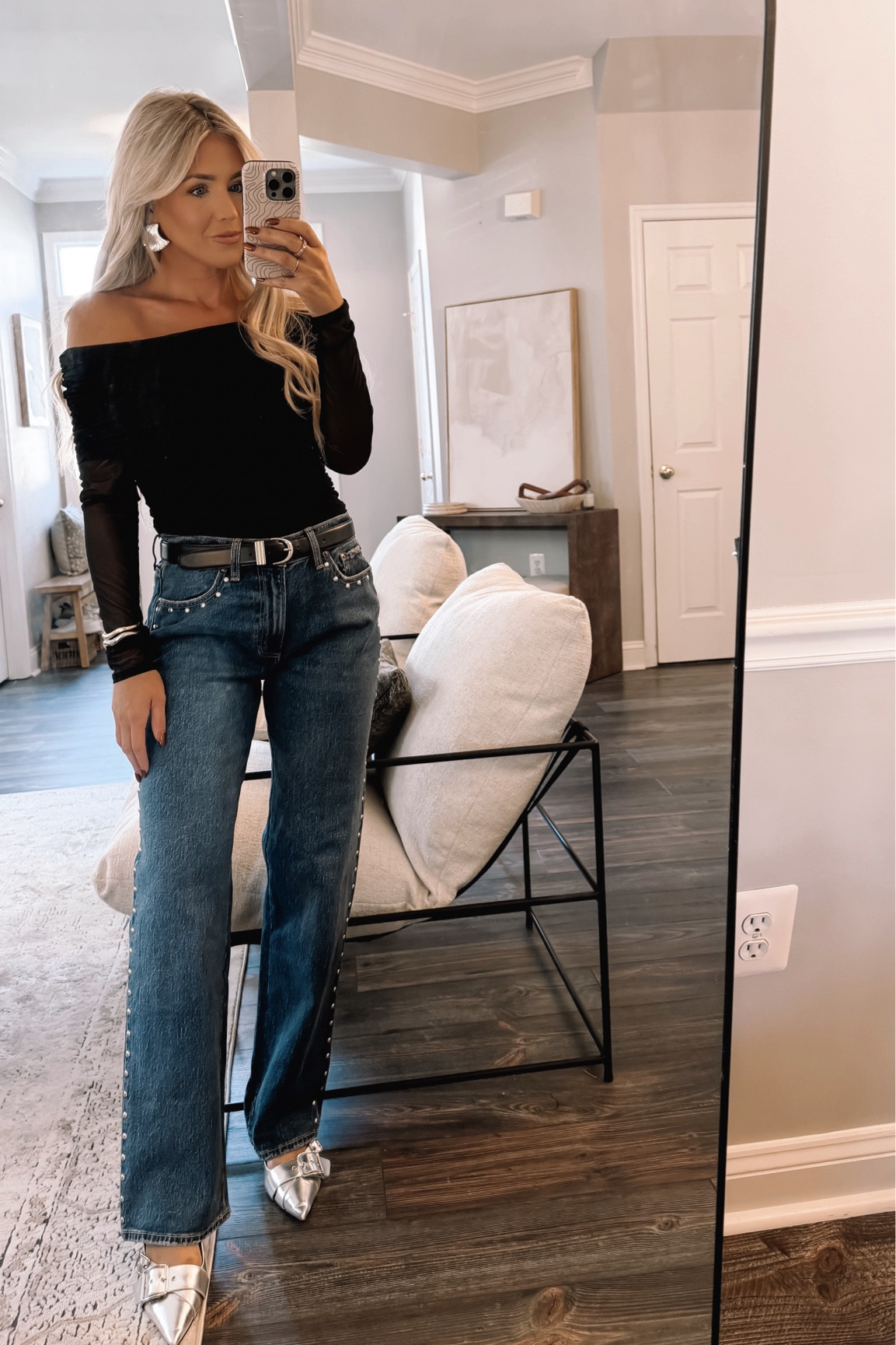 Love these jeans for a nighttime weekend look! And this top 😍 sheer and gorgeous! Both on sale with code AFKATHLEEN

#LTKSeasonal #LTKStyleTip #LTKSaleAlert