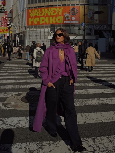 Started the morning in Tokyo at the Shibuya Crossing in my purple outfit 💜

#LTKtravel #LTKGiftGuide #LTKSeasonal