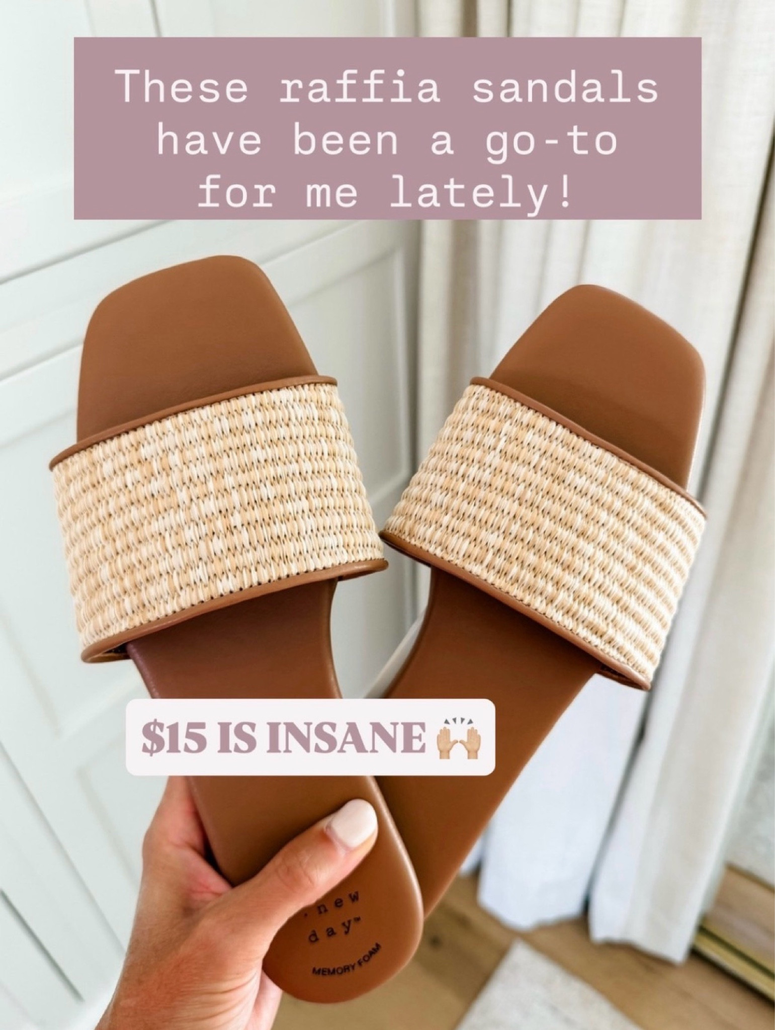These sandals have been one of my recent favorites! They are such an easy slip on - a shoe you can wear to the pool or out to dinner! Currently on sale!

Loverly Grey, sandals, Target sale, Target circle week, raffia sandals
