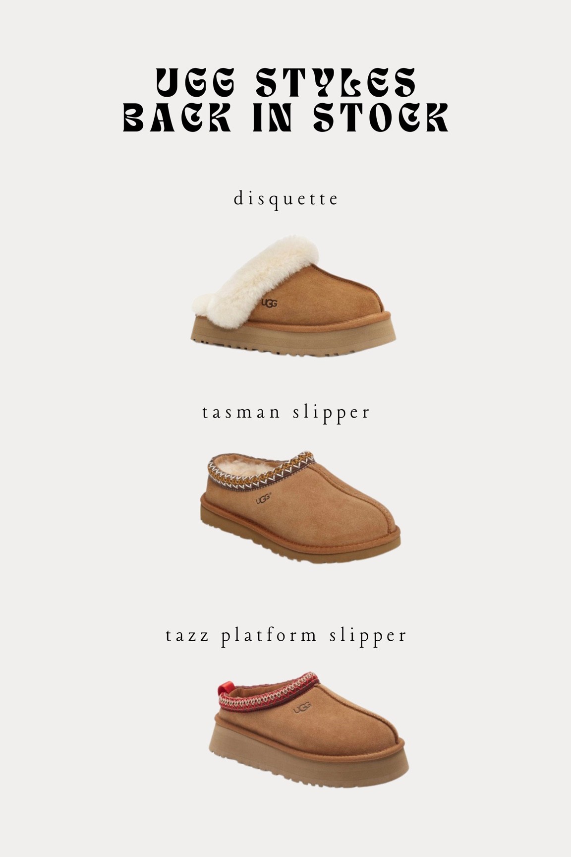 Ugg slippers back in stock, fall shoes, comfort, ugg boots 

#LTKshoecrush