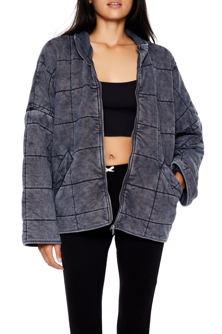 Quilted Zip-Up Jacket | Forever 21