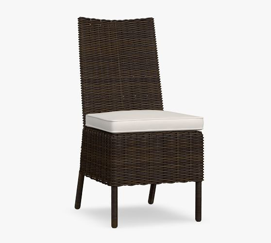 Torrey Wicker Outdoor Dining Side Chair | Pottery Barn (US)