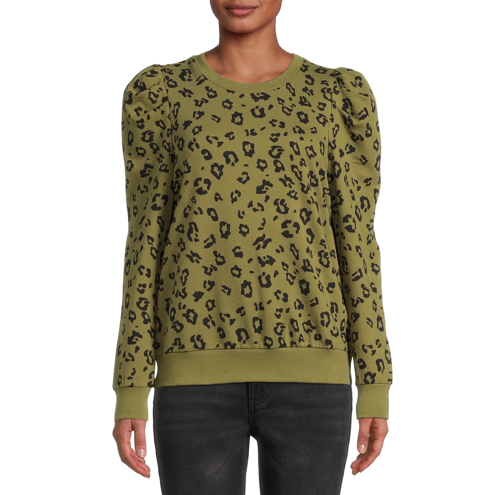 The Get Women's Puff Sleeve Sweatshirt | Walmart (US)