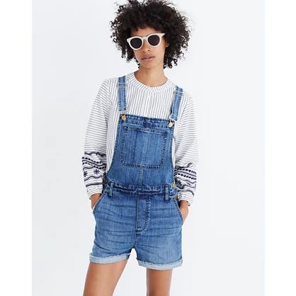 Adirondack Short Overalls in Dawkins Wash | Madewell