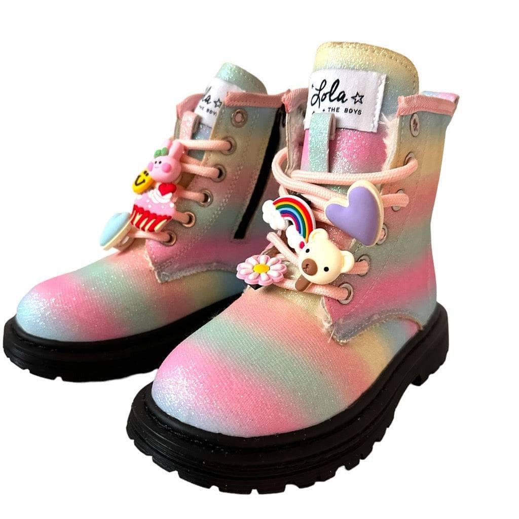 Ombre Rainbow Charm Boots | Lola + The Boys