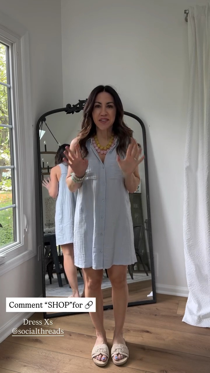 Xs gauze dress 

#LTKOver40 #LTKPetite